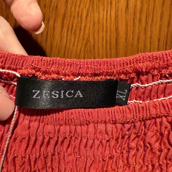 ZESICA Women's Square Neck 3/4 Puff Sleeve Smocked High Waist Flowy Maxi Dress. - Picture 4 of 6